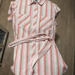 New With Tags Tommy Hilfiger Striped Dress SZ MED