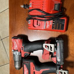 Milwaukee 18V Fuel Drill & M18 Impact Kit