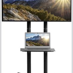 VIVO Mobile TV Cart for 32 to 83 inch Screens up to 110 lbs, LCD LED OLED 4K Smart Flat and Curved P