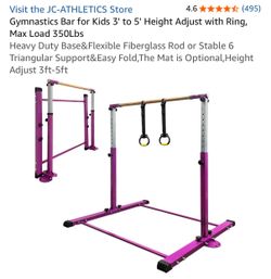 JC Athletics adjustable kids gymnastics kip bar