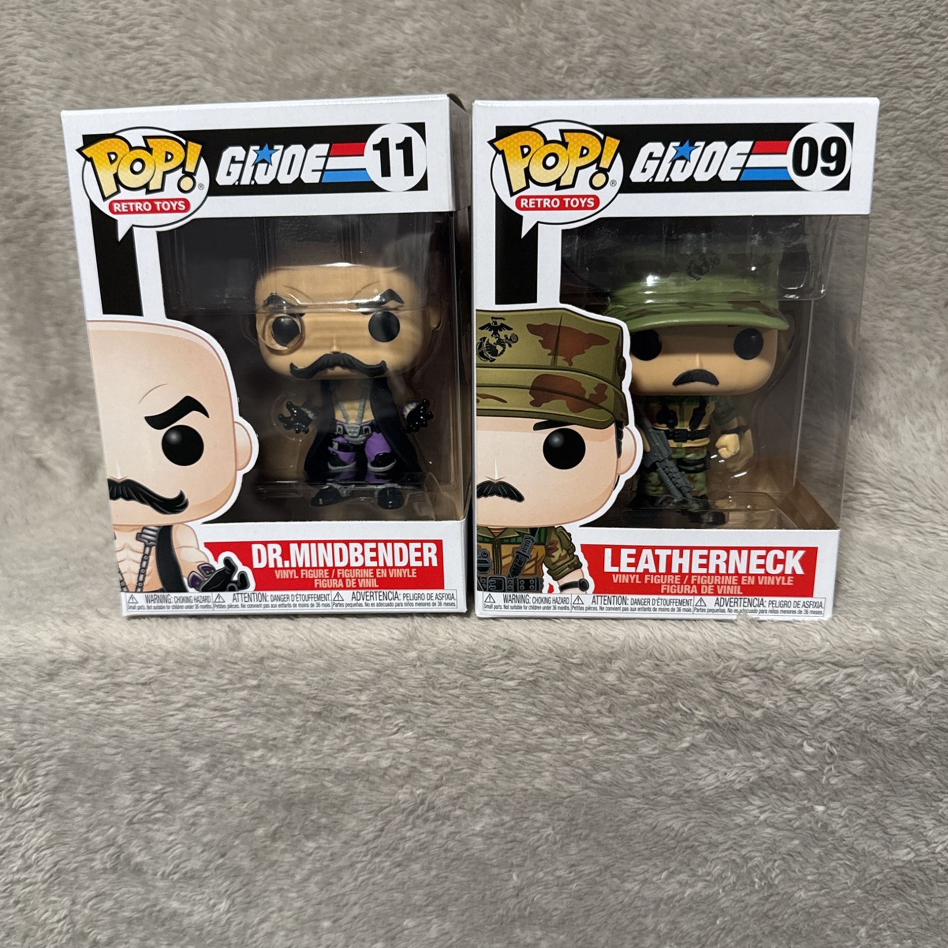 Dr. Mindbender And Leatherneck GI Joe Funko Pops