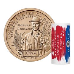 American Innovation $1 Coin 2026 - Iowa Roll P 25GRA