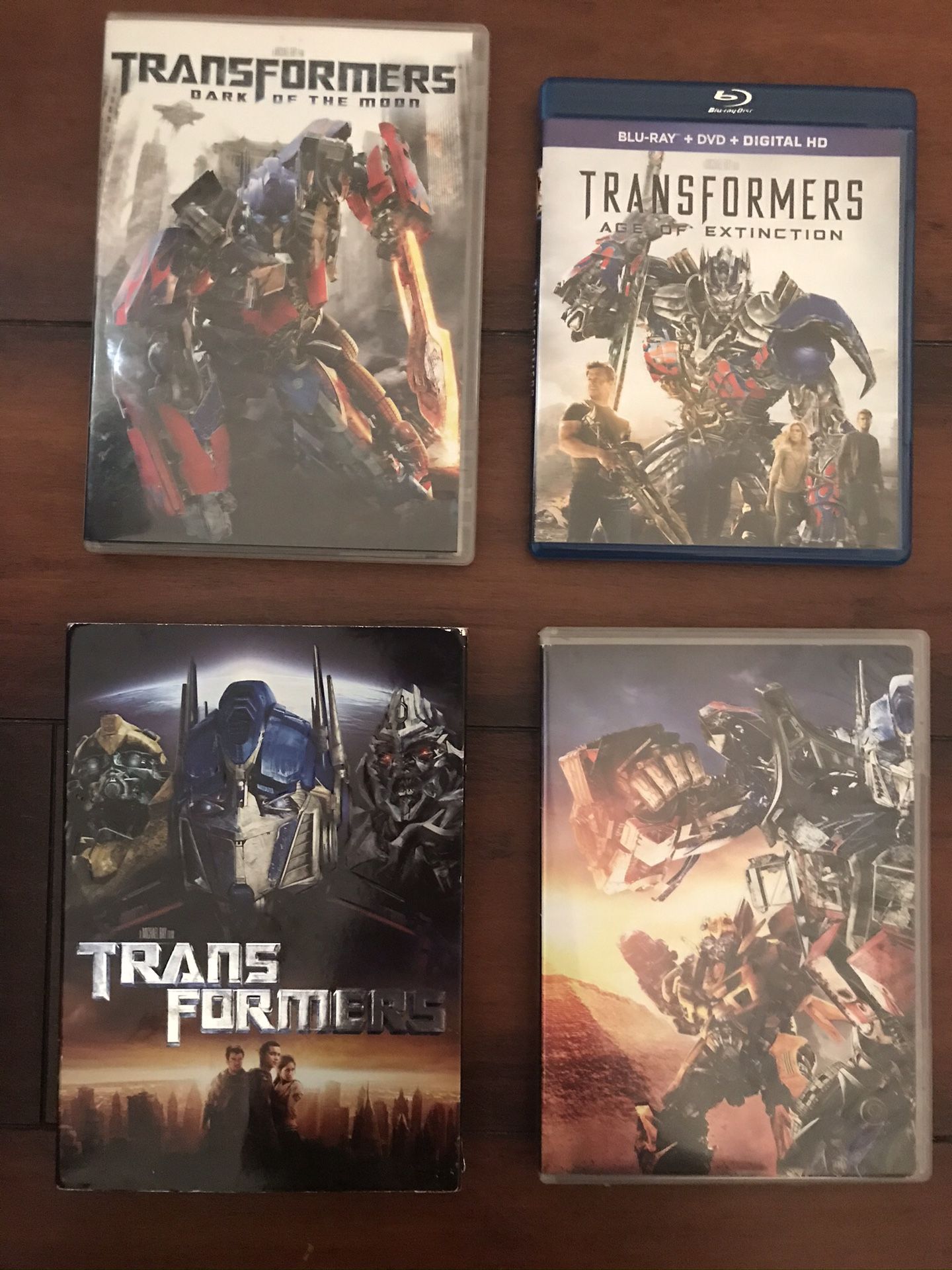 Transformers DVDs - 1st Four Movies