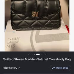 Steve Madden Black Large Purse