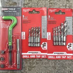 Milwaukee Drill/tap Sets & OEM Thread Repair Set