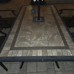 Patio Tables And Chairs Tile Top Tables