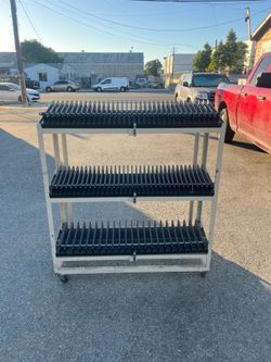 organizer, roller cart, heavy duty, steel frame