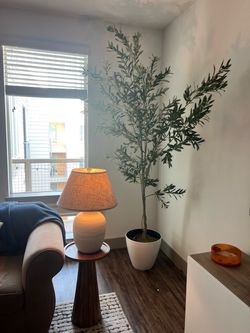 Faux 8 foot olive tree