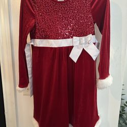 Girls Bonnie Jean Christmas Dress 