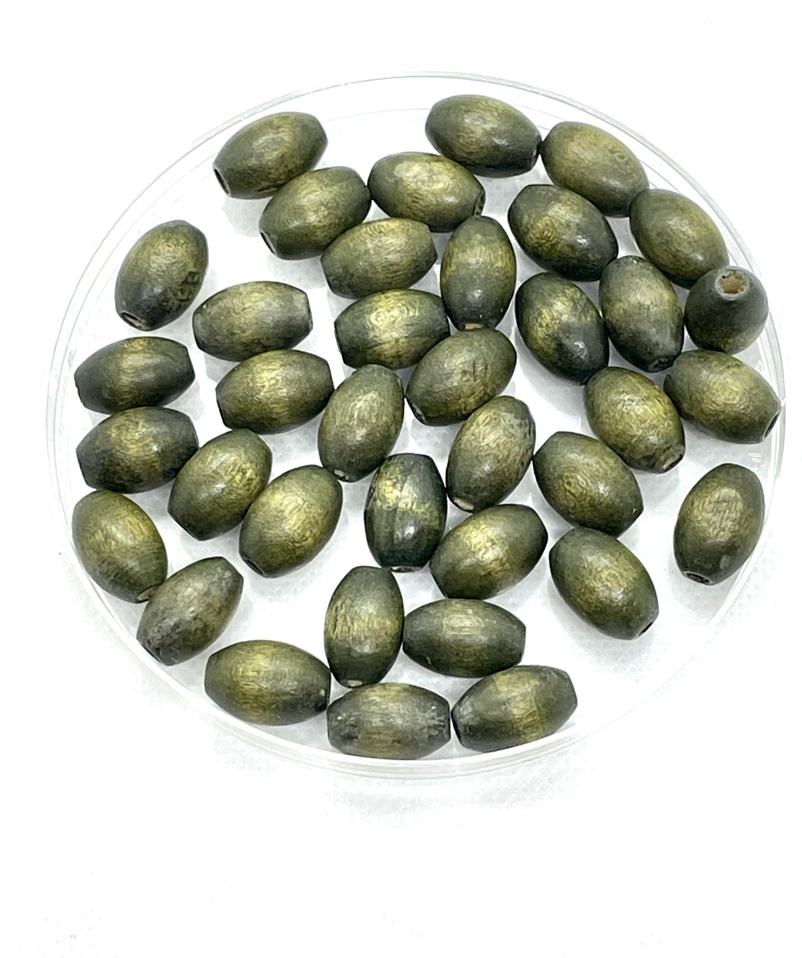 Olive Wooden Beads