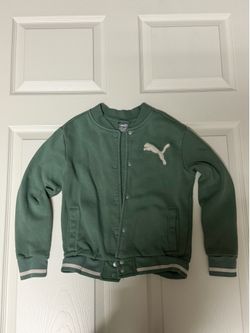 7/8 Puma kids’ fleece varsity jacket