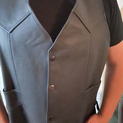 X-Large Leather Vest 