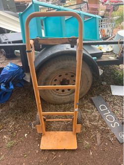 A dolly/cart with hard wheels