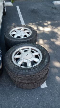 14 Inch Wheels 14" Rims 4X100 with 185/65/14 Tires Set of 4