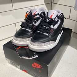Jordan 3 Black Cement Size 9.5 (2024)