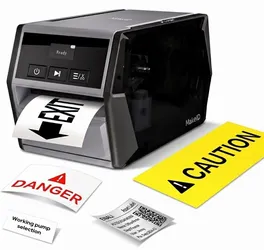 MakeID D50 Desktop Label Printer Bluetooth Thermal Transfer Auto Cutter B&W