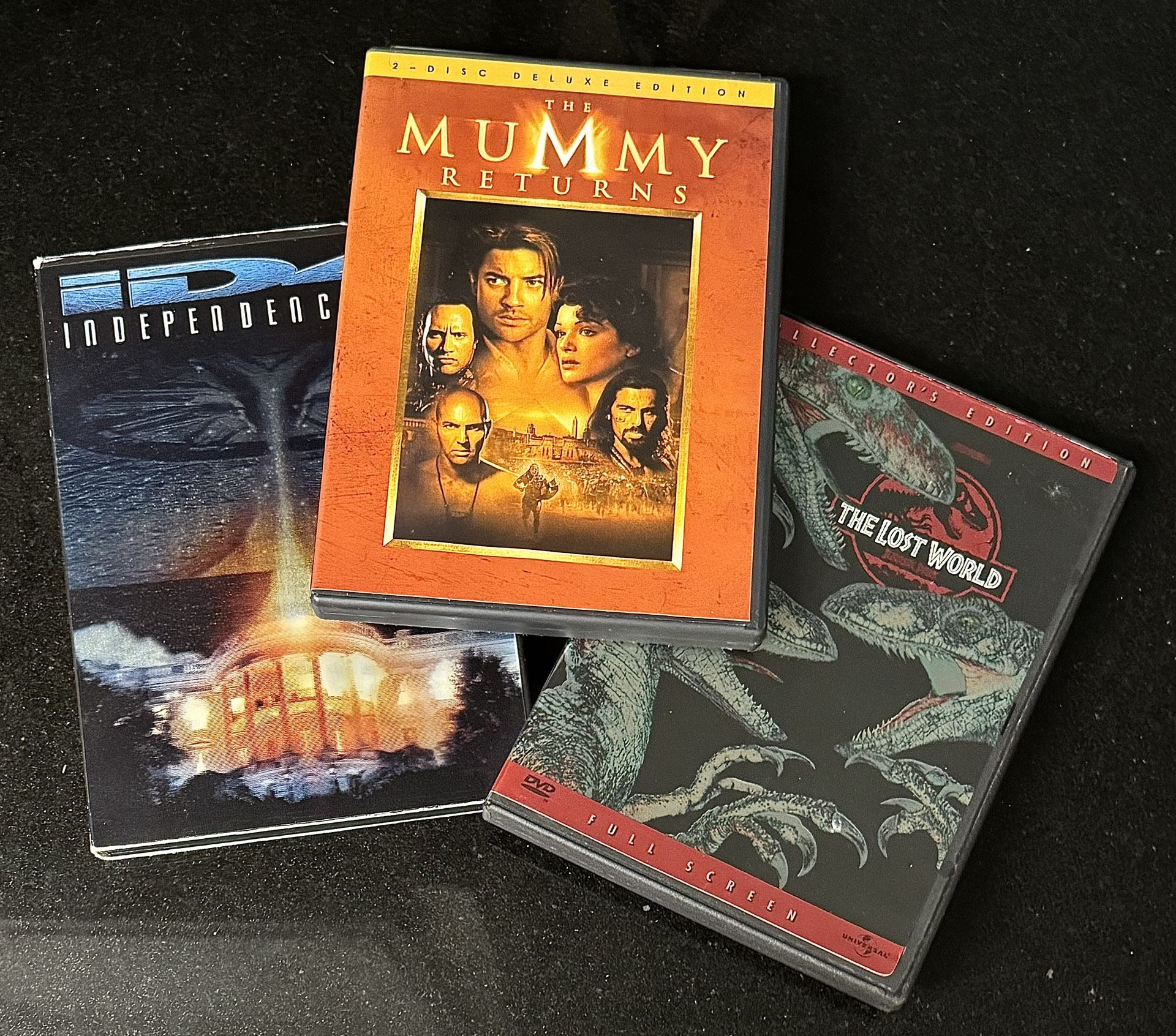 🚨Bargain: 3 Action/SciFi DVD 📀 Mummy Returns, Lost World, Independence Day