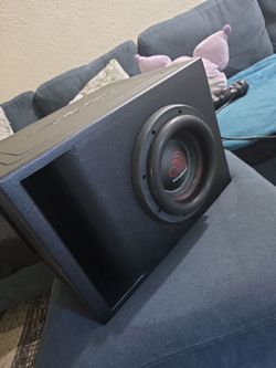 Hippo 8" massive  audio  1000 watt subwoofer and  SKAR AUDIO  PORTED BOX