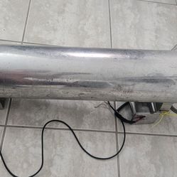 Air compressor and chrome Slim 5 gallon tank