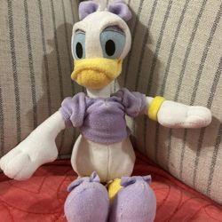 Stuffed Toy 10 Inch Purple “Just Play” By Disney Daisy Duck Plush