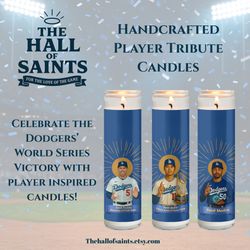 Dodgers  Players Tribute Candles