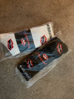 Black and white chrome socks