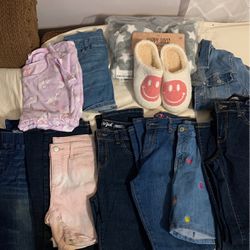 Lot Of Girl Clothes Size 10 And 12 Some 14 Used Jeans 
