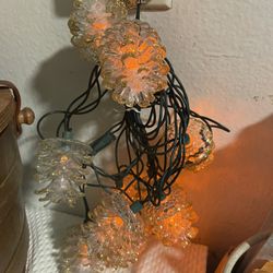 Christmas lights pinecones shaped 
