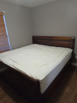 King Mattress with wood board