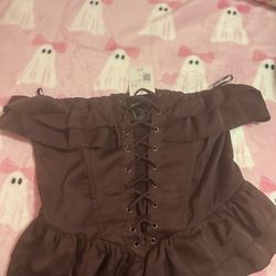 Forever21 plum purple corset top