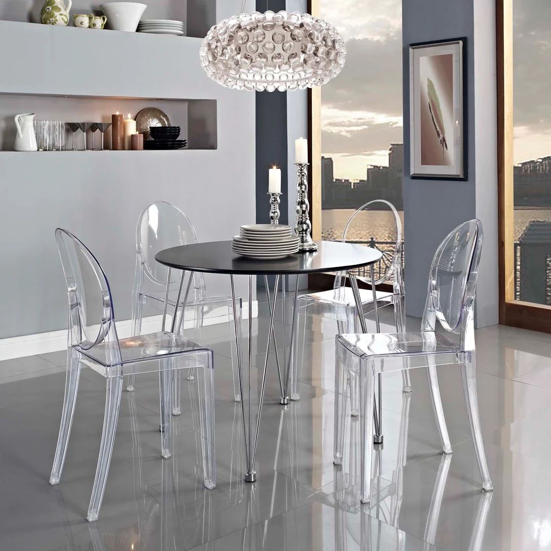 Casper Ghost Dining Side Chair (Set of 4)