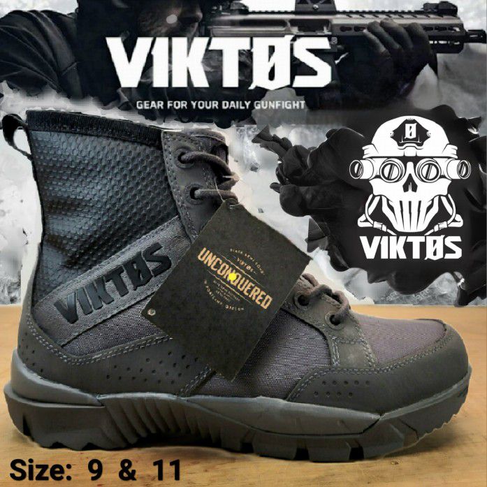 New VIKTOS Johnny Combat Waterproof Military Tactical  Work Boots Size: 9 & 11