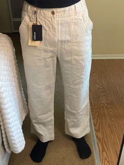 Buck Mason Linen Blend Pants Men’s Medium NWT White/Cream