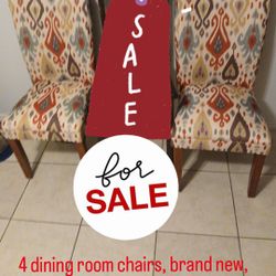 4 Brand New Dining Room Chairs