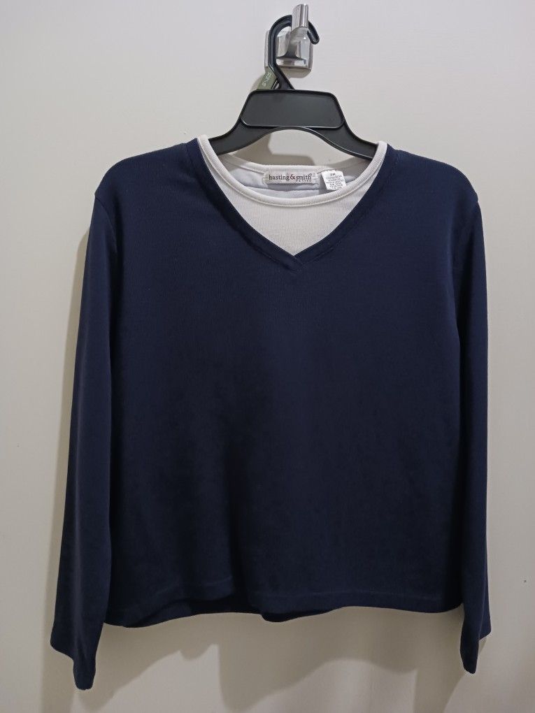 Hasting & Smith - Blue Shirt Petite Medium - Good Condition