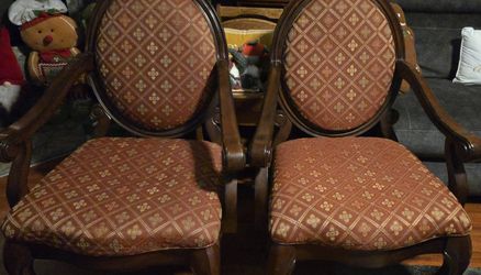 Two Solid Armchairs (2)