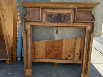 Antique Fireplace with Hutch
