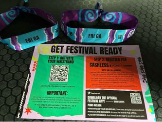 Lollapalooza wristbands