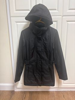 Women’s S Gerry weather-resistant lined Black Rain Jacket