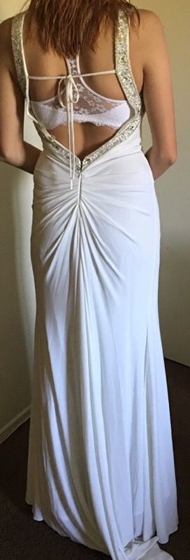 White prom dress