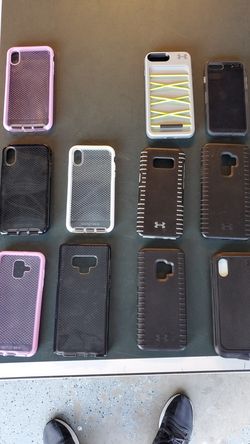 Casemate and underarmour cases for iphones and Galaxys