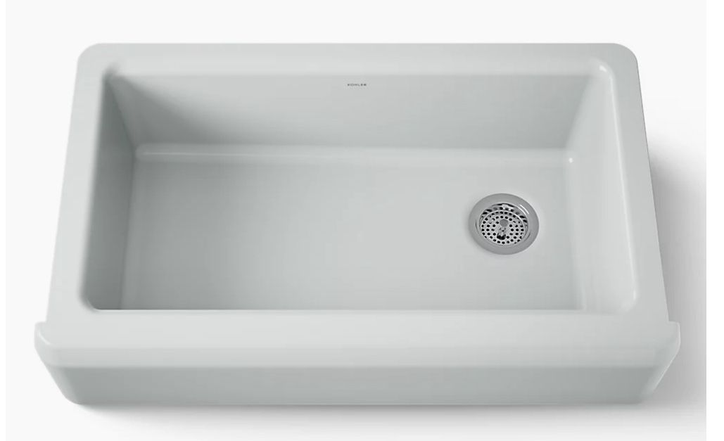 Riverby 35.25” undermount single-bowl farmhouse workstation kitchen sink