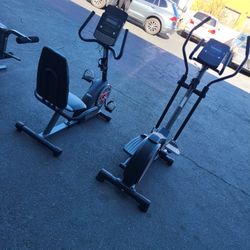 Proform Recumbent Exercise bike 400ri + Proform Cadence LE Elliptical - 100$ for both 