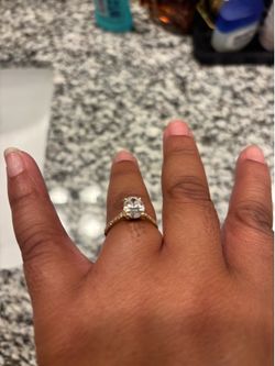 2.5 carat lab engagement ring