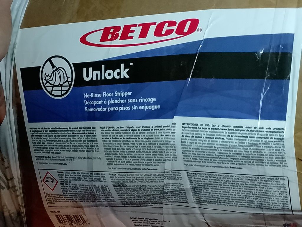 Betco Unlock No Rinse Floor Stripper