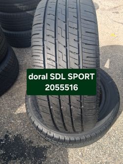 2 used Doral SDL Sport 205/55/16 Tire
