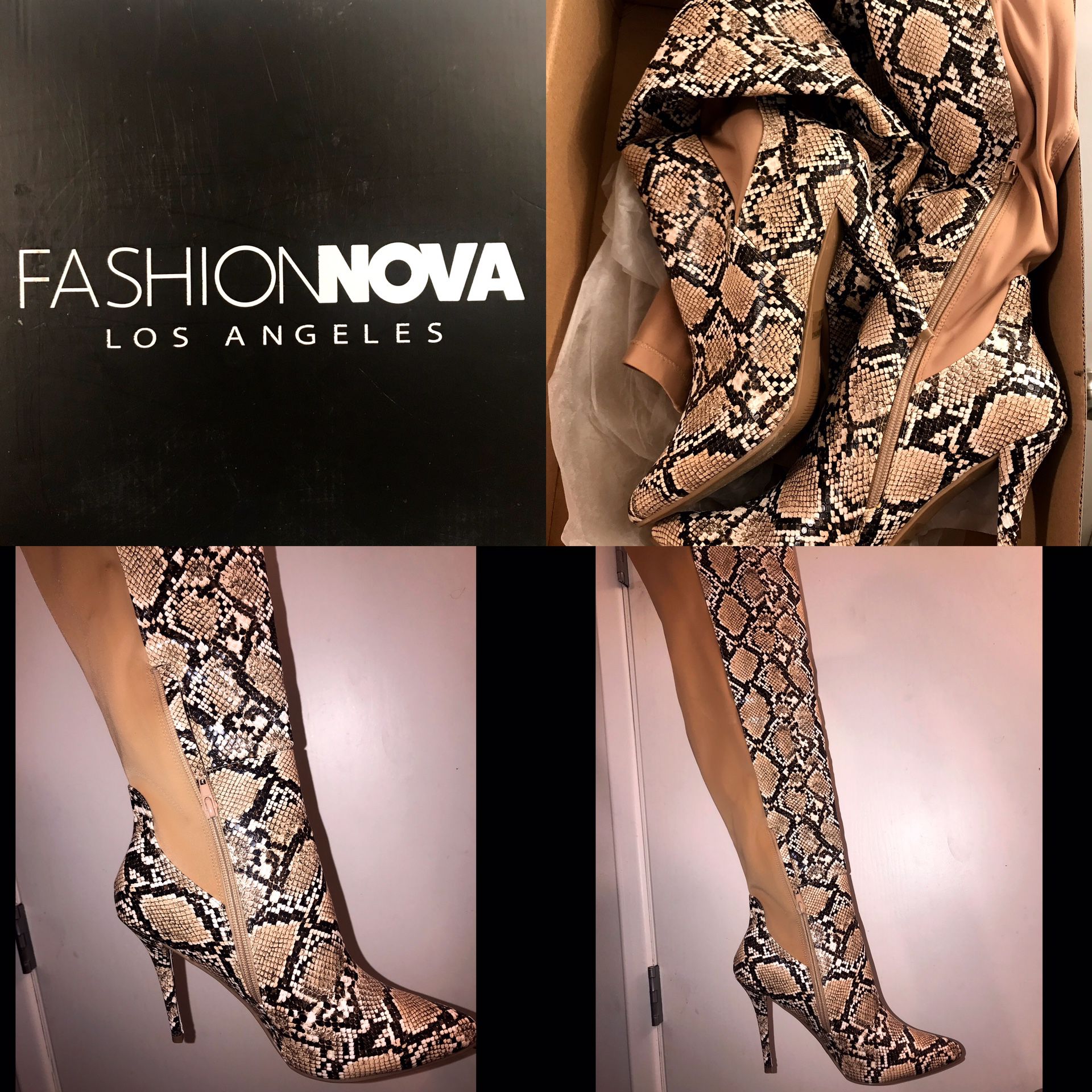 Fashion nova Knee high boots size 11