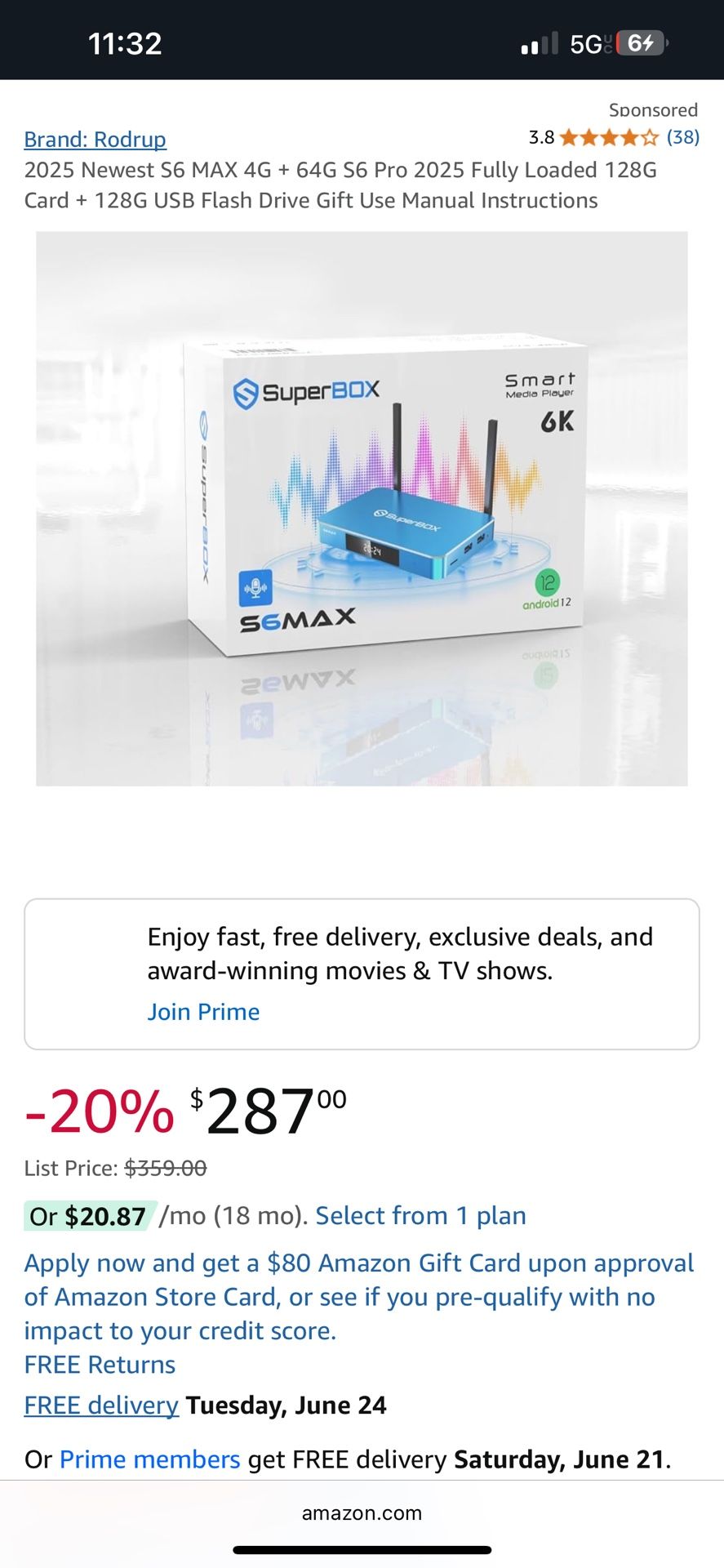 smartbox s6