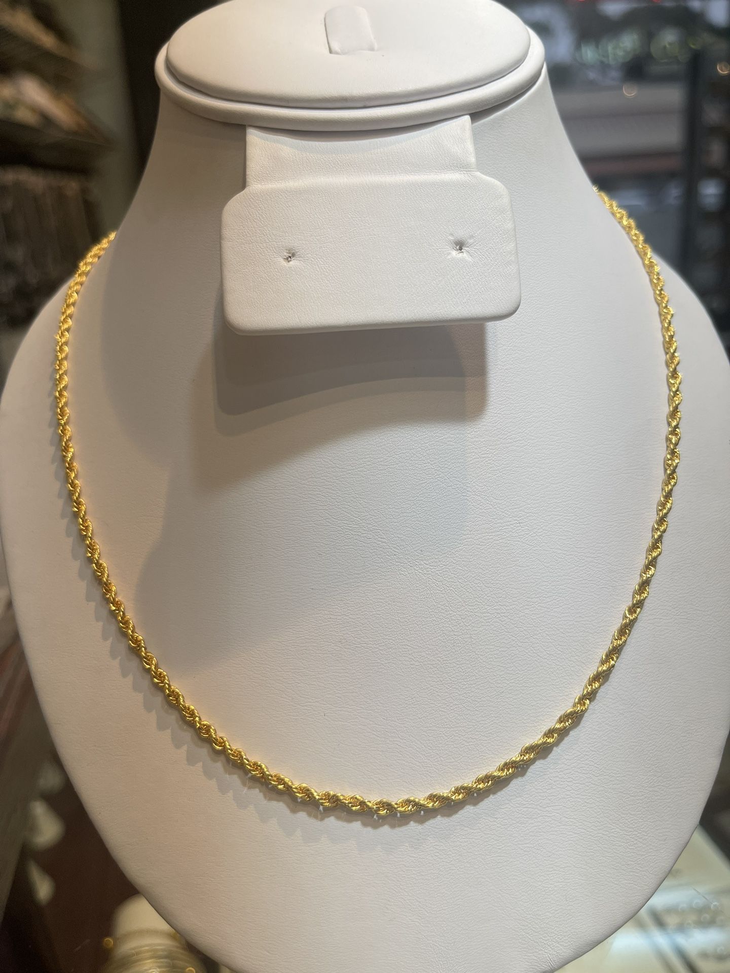 24K Gold | Rope Chain Necklace
