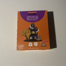 Mondo Llama Glow-in-the-Dark Gem Art Scene Kit New Sealed Halloween Spooky Fun